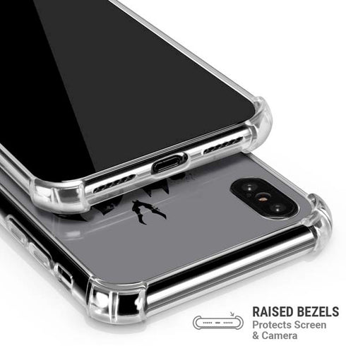 DC Comics Batman Silhouette Art iPhone XS Max Clear Case